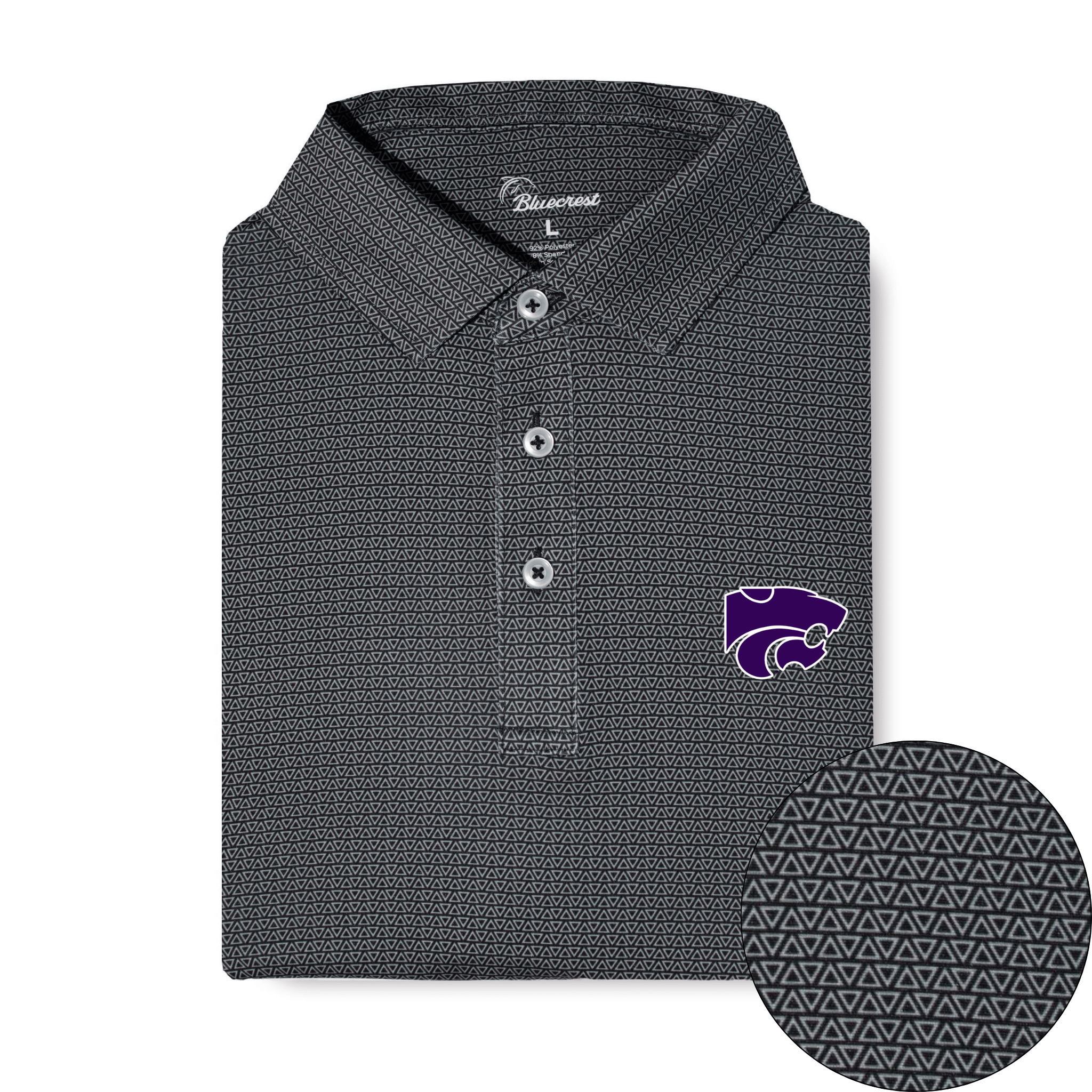 The Apex Print Performance Polo - Kansas State