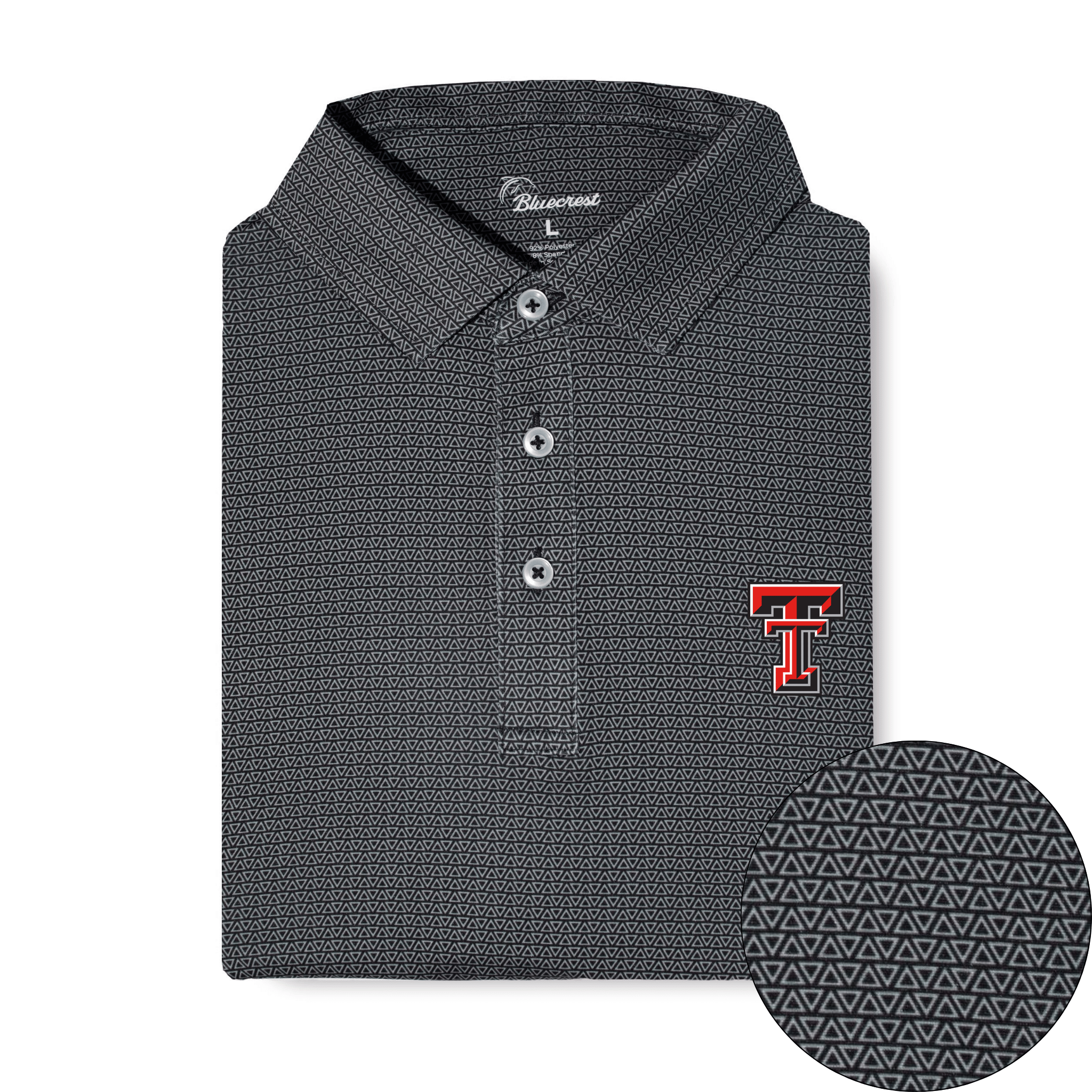 The Apex Print Performance Polo - Texas Tech