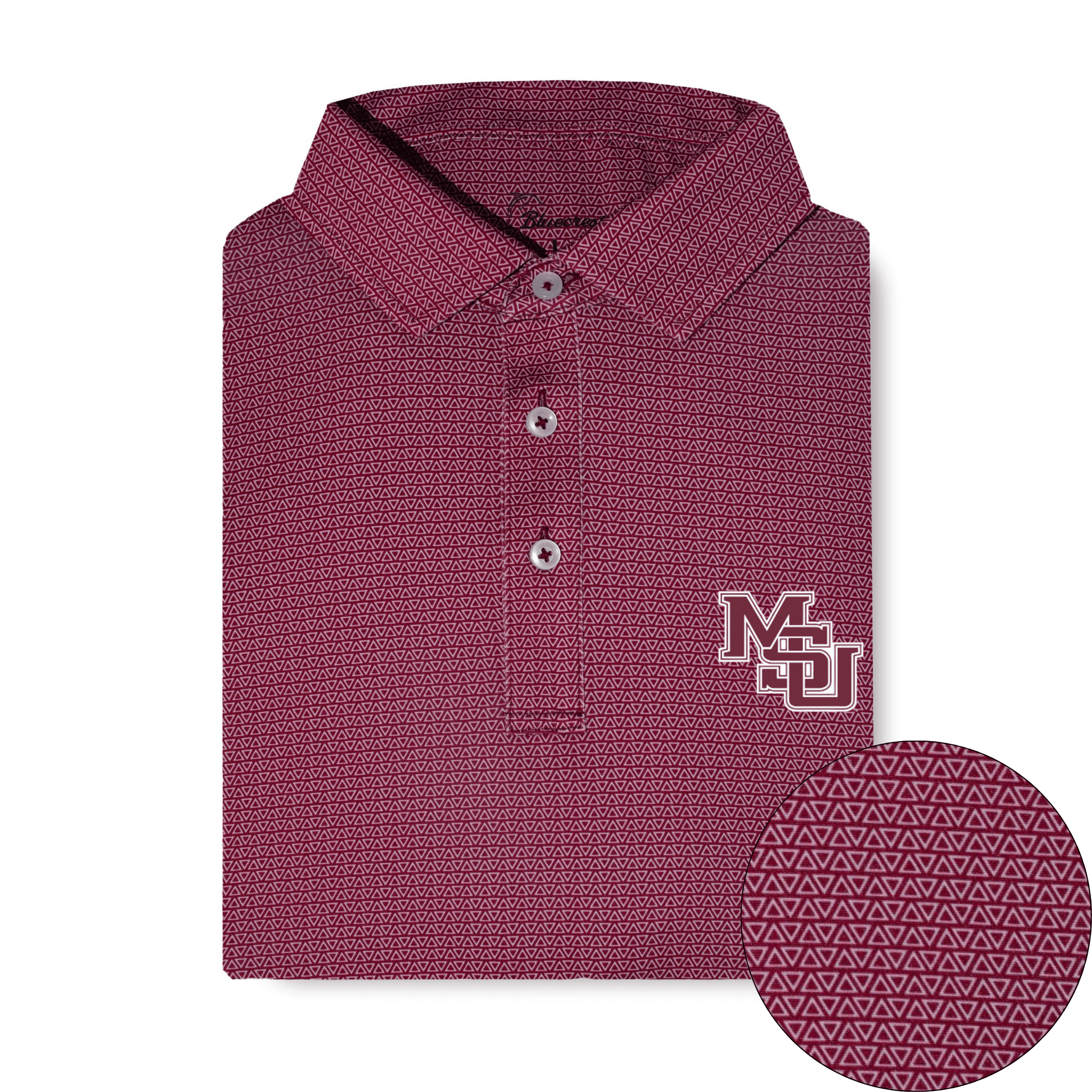 The Apex Print Performance Polo - Mississippi State Vintage