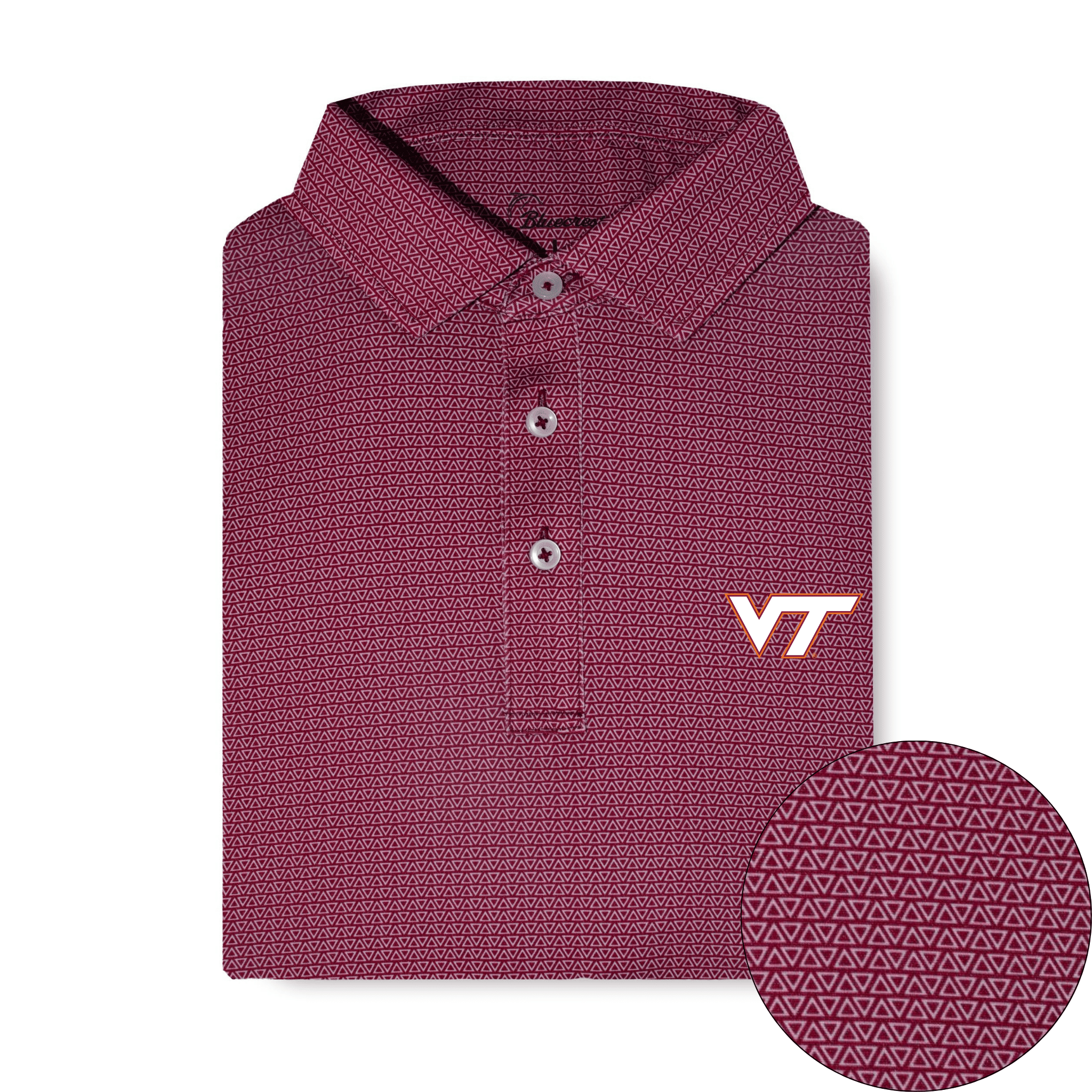 The Apex Print Performance Polo - Virginia Tech