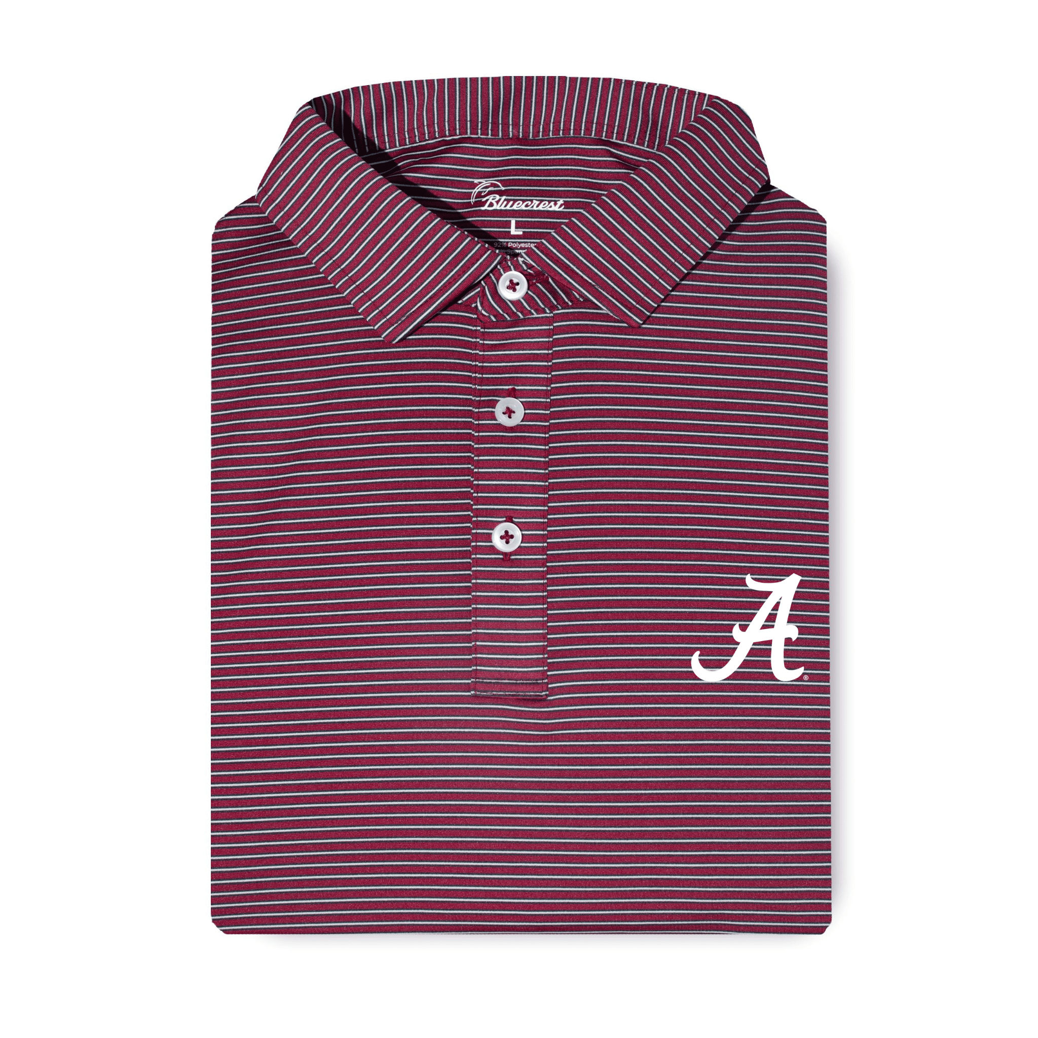 The Graduate Stripe Performance Polo - Alabama
