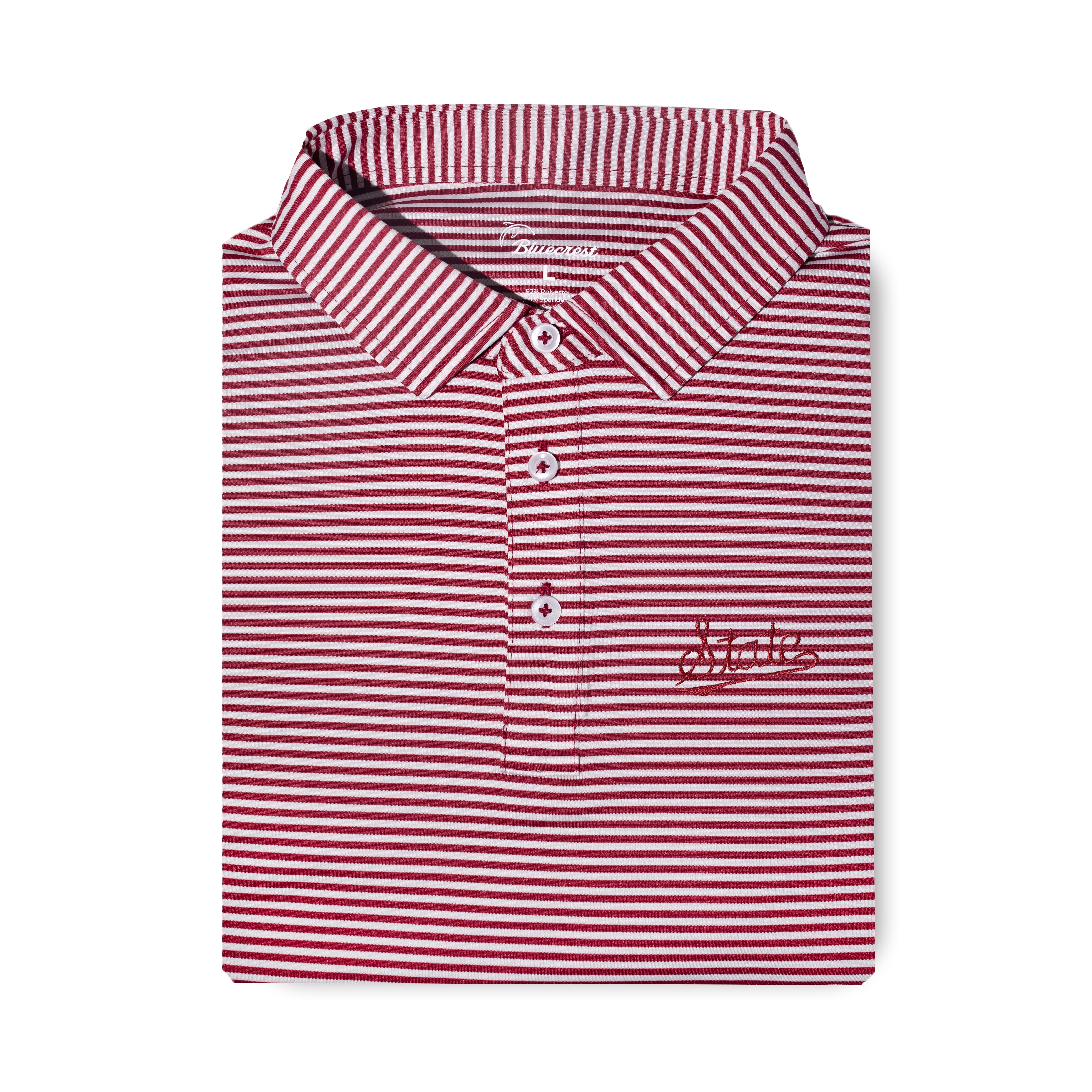 University Stripe Performance Polo - Mississippi State
