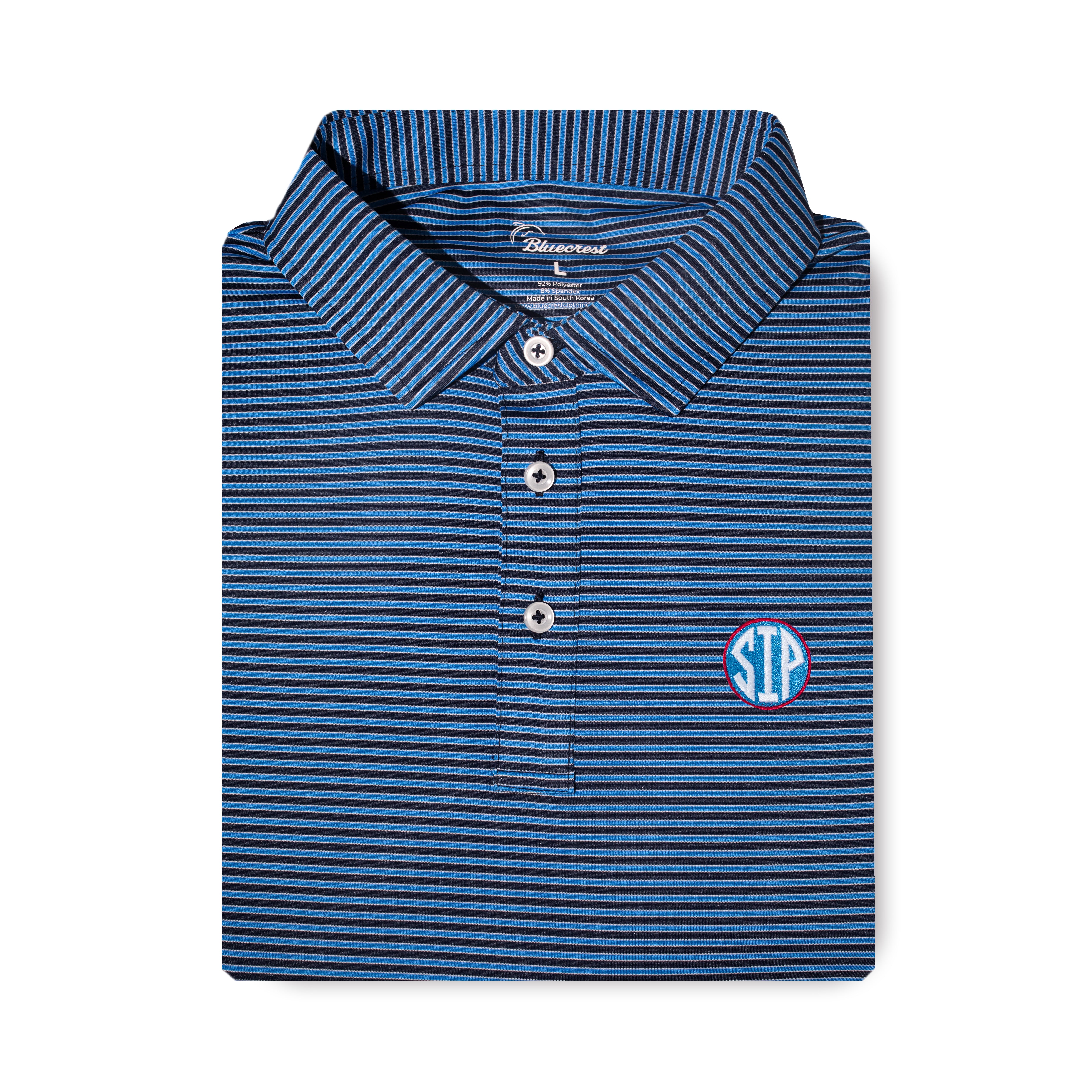 University Stripe Performance Polo - Ole Miss