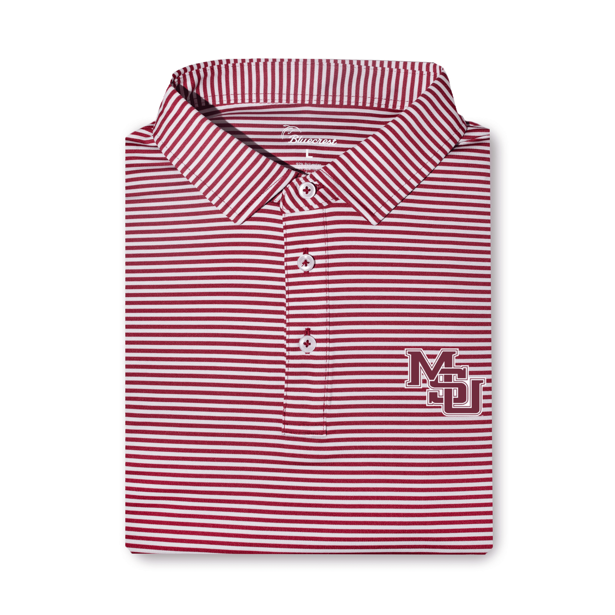 University Stripe Performance Polo - Mississippi State Vintage