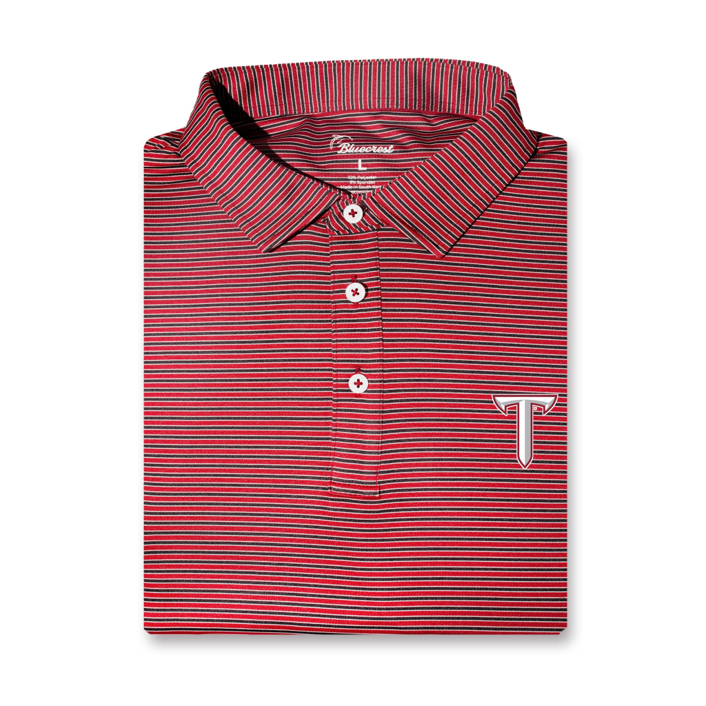 University Stripe Performance Polo - Troy