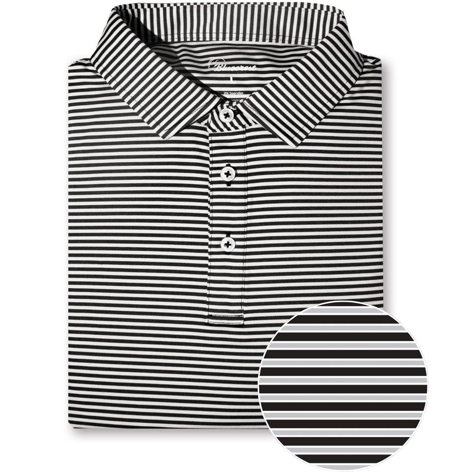 University Stripe Performance Polo