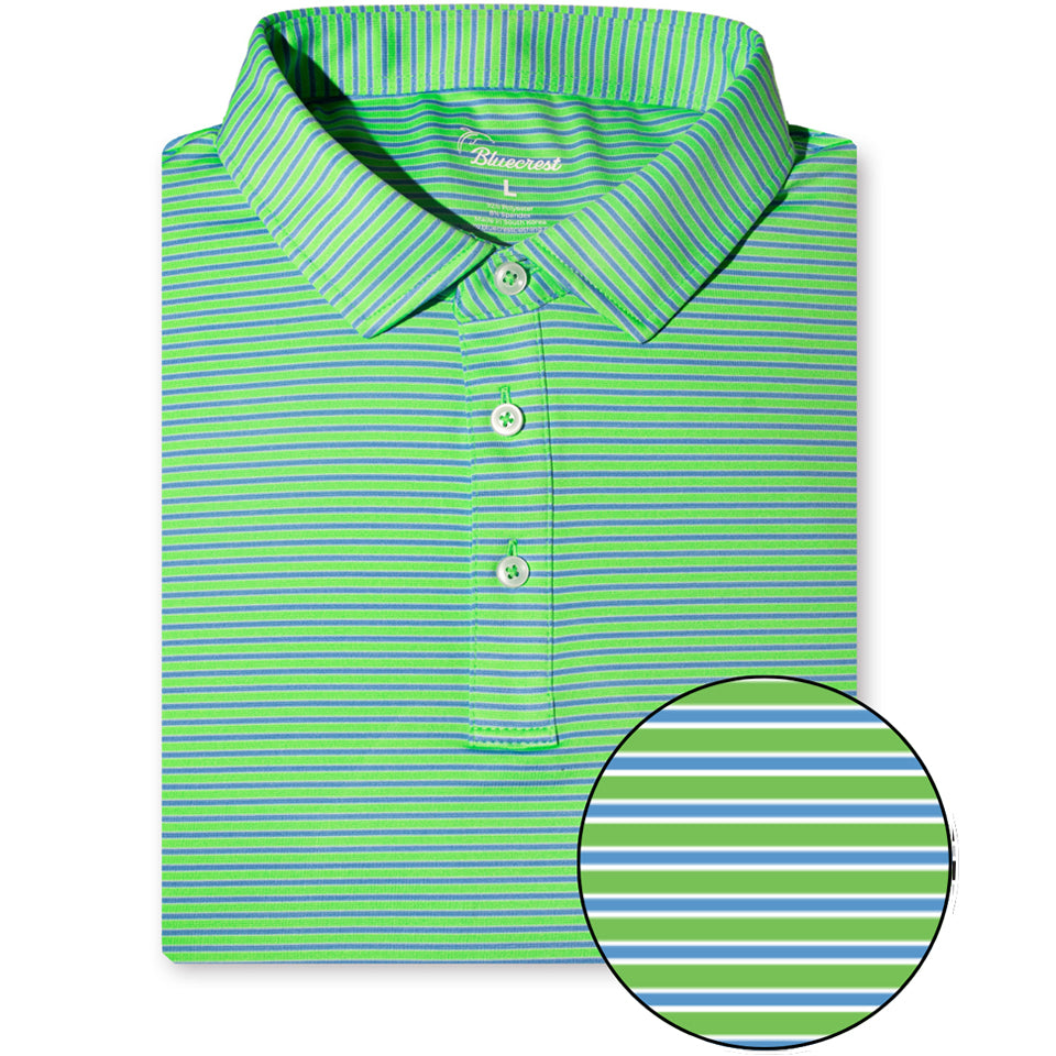 University Stripe Performance Polo