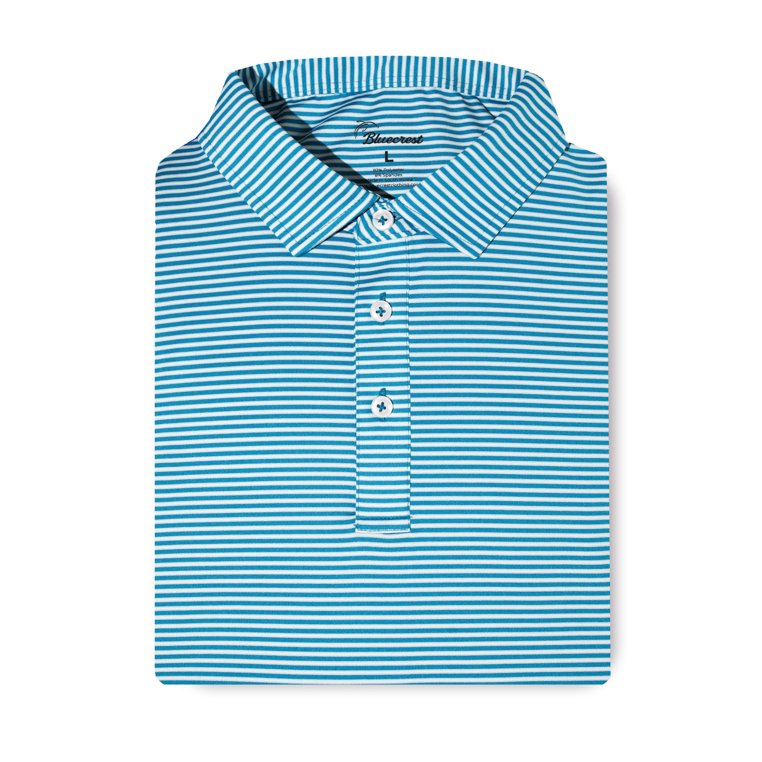 The Graduate Stripe Performance Polo