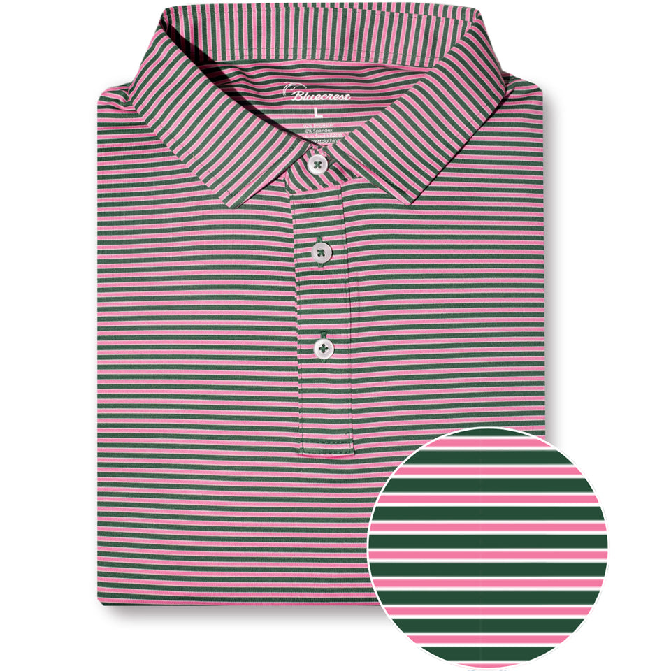 University Stripe Performance Polo