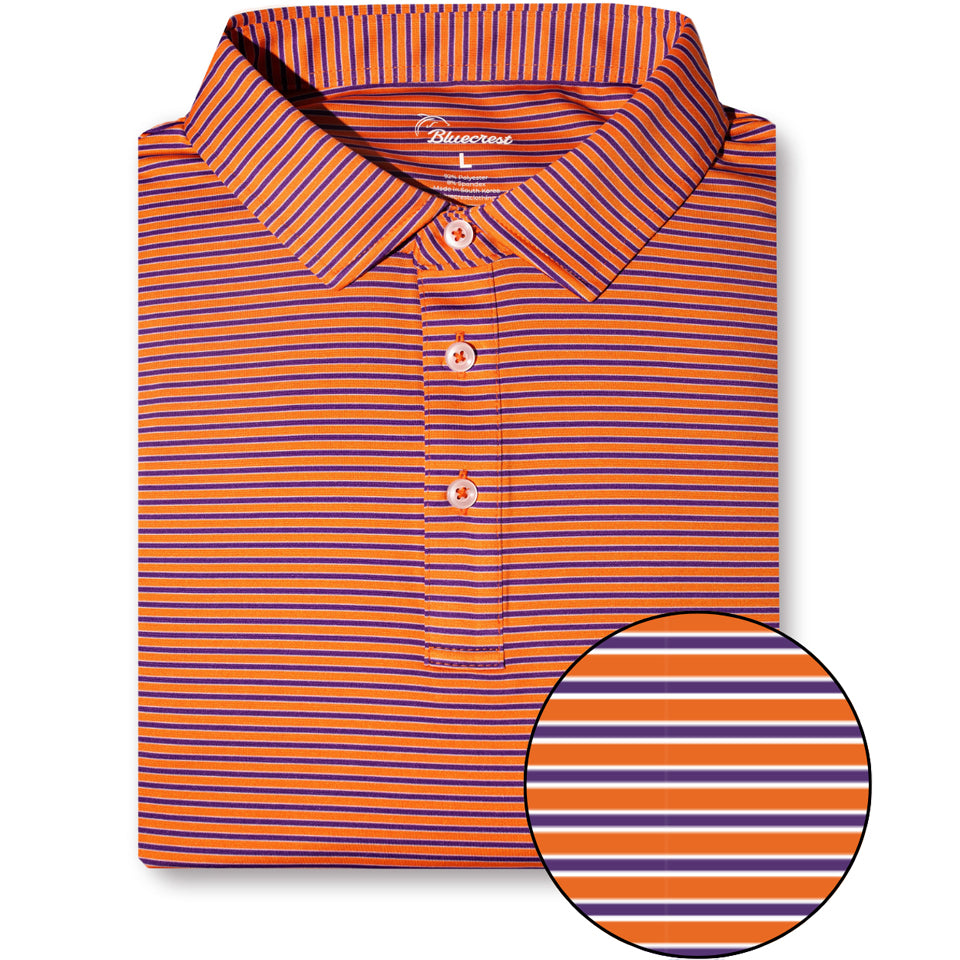 University Stripe Performance Polo