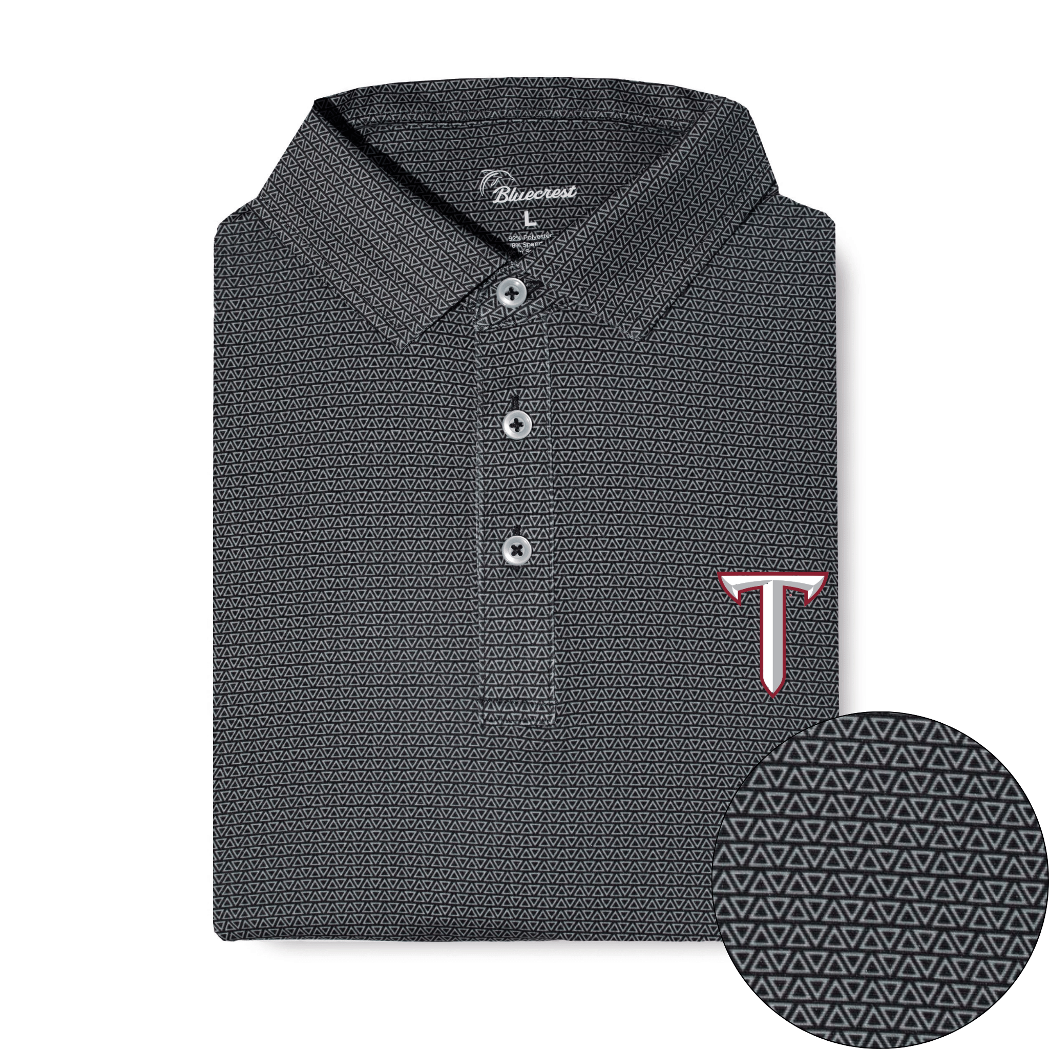 The Apex Print Performance Polo - Troy