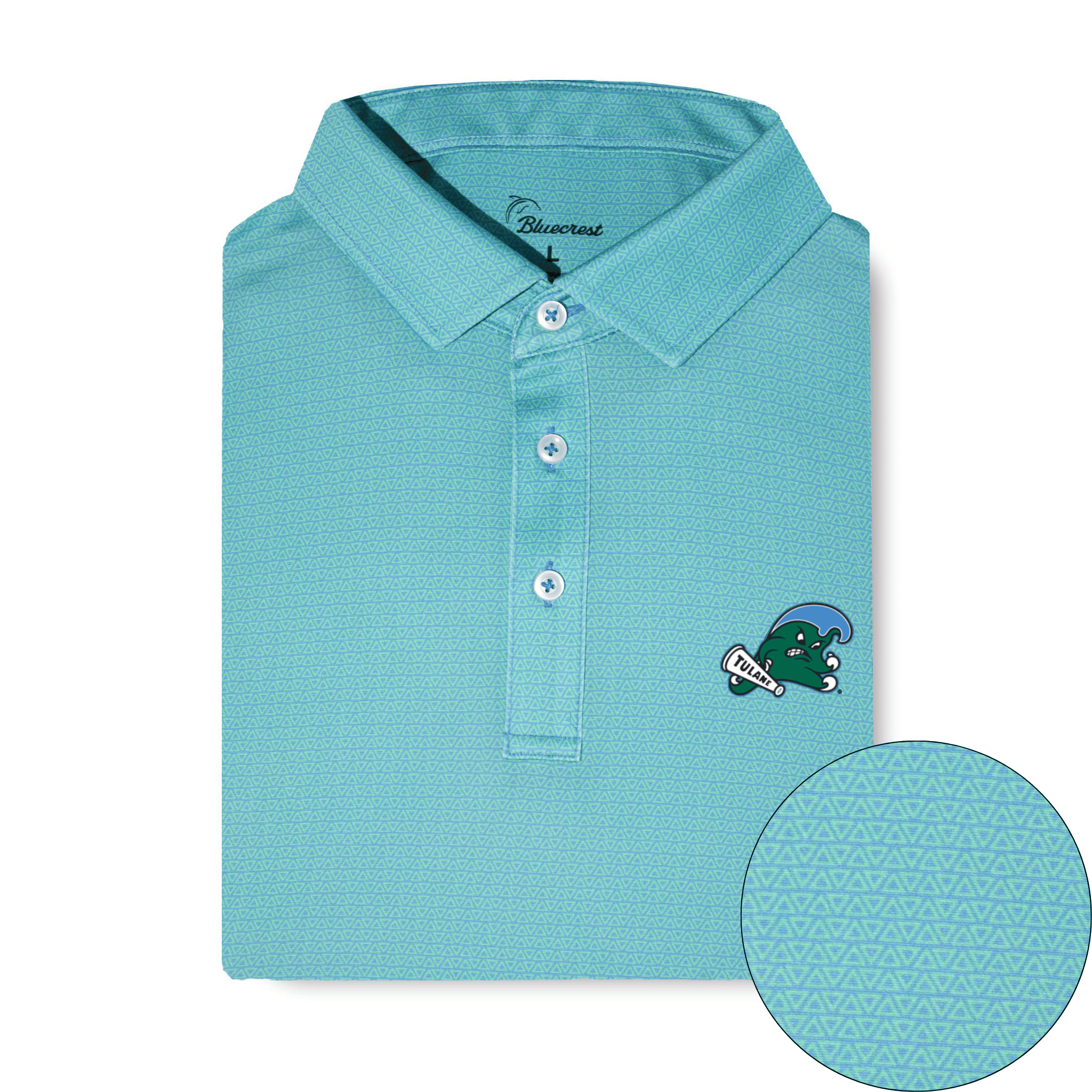 The Apex Print Performance Polo - Tulane
