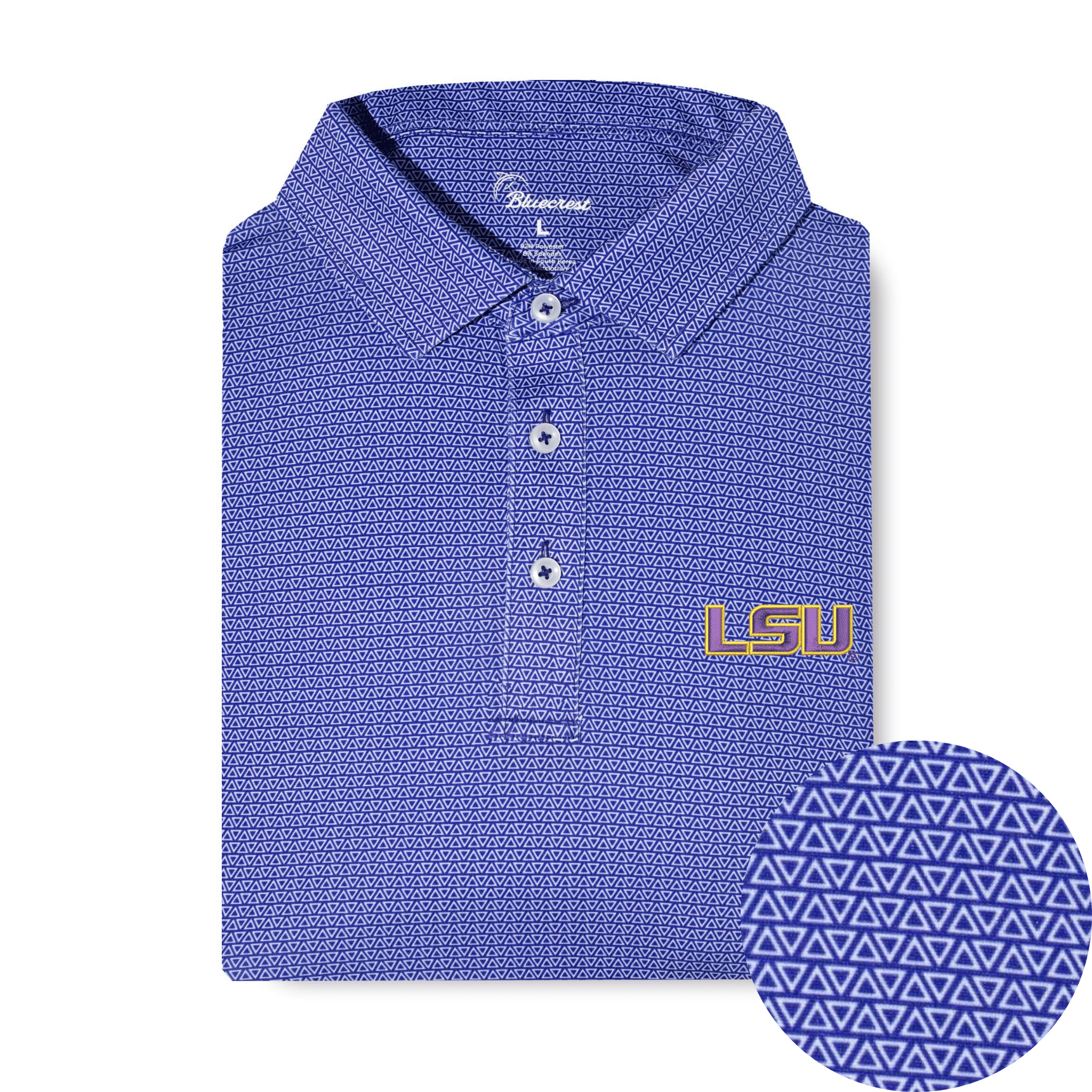 The Apex Print Performance Polo - LSU