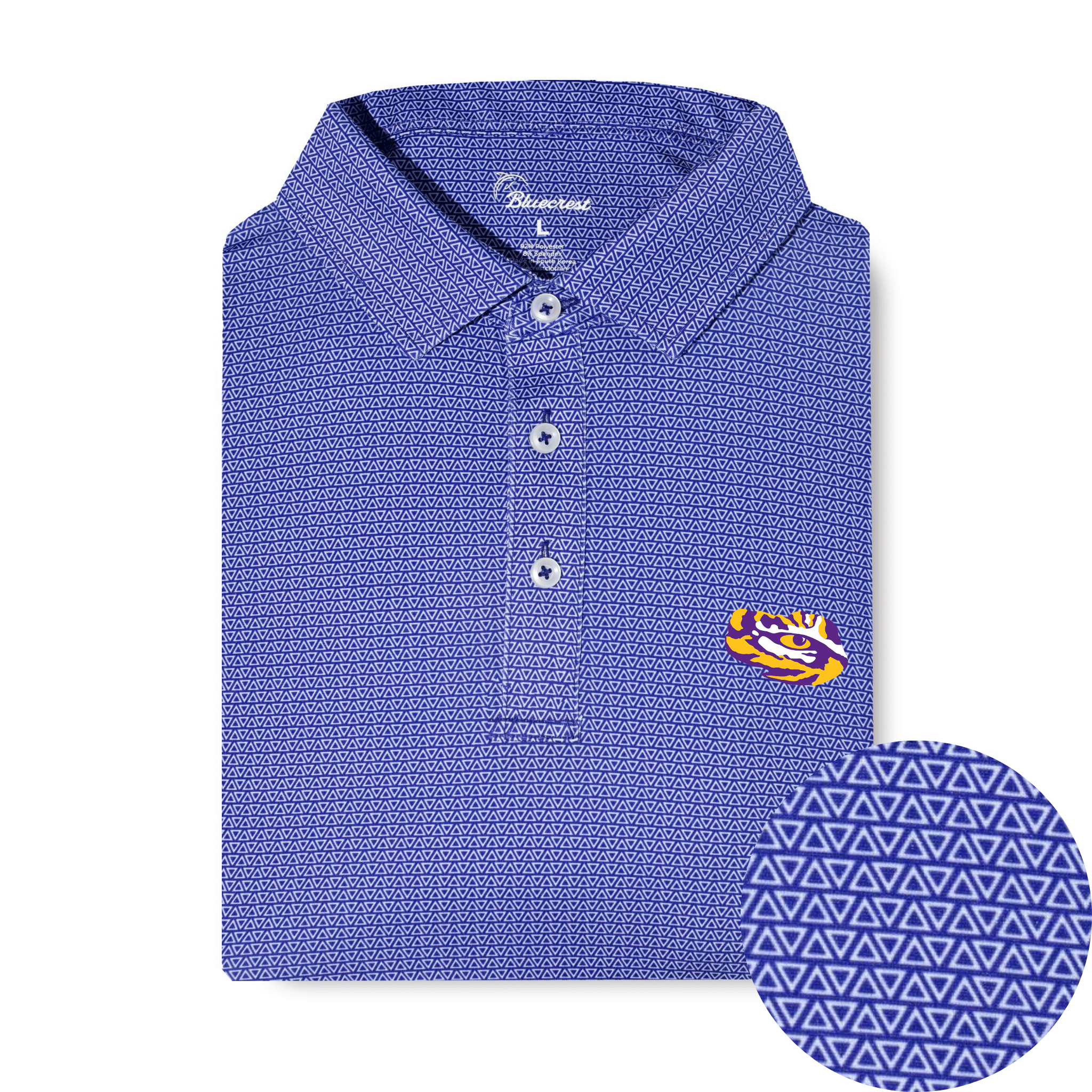 The Apex Print Performance Polo - LSU