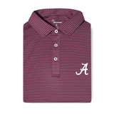 The Graduate Stripe Performance Polo - Alabama