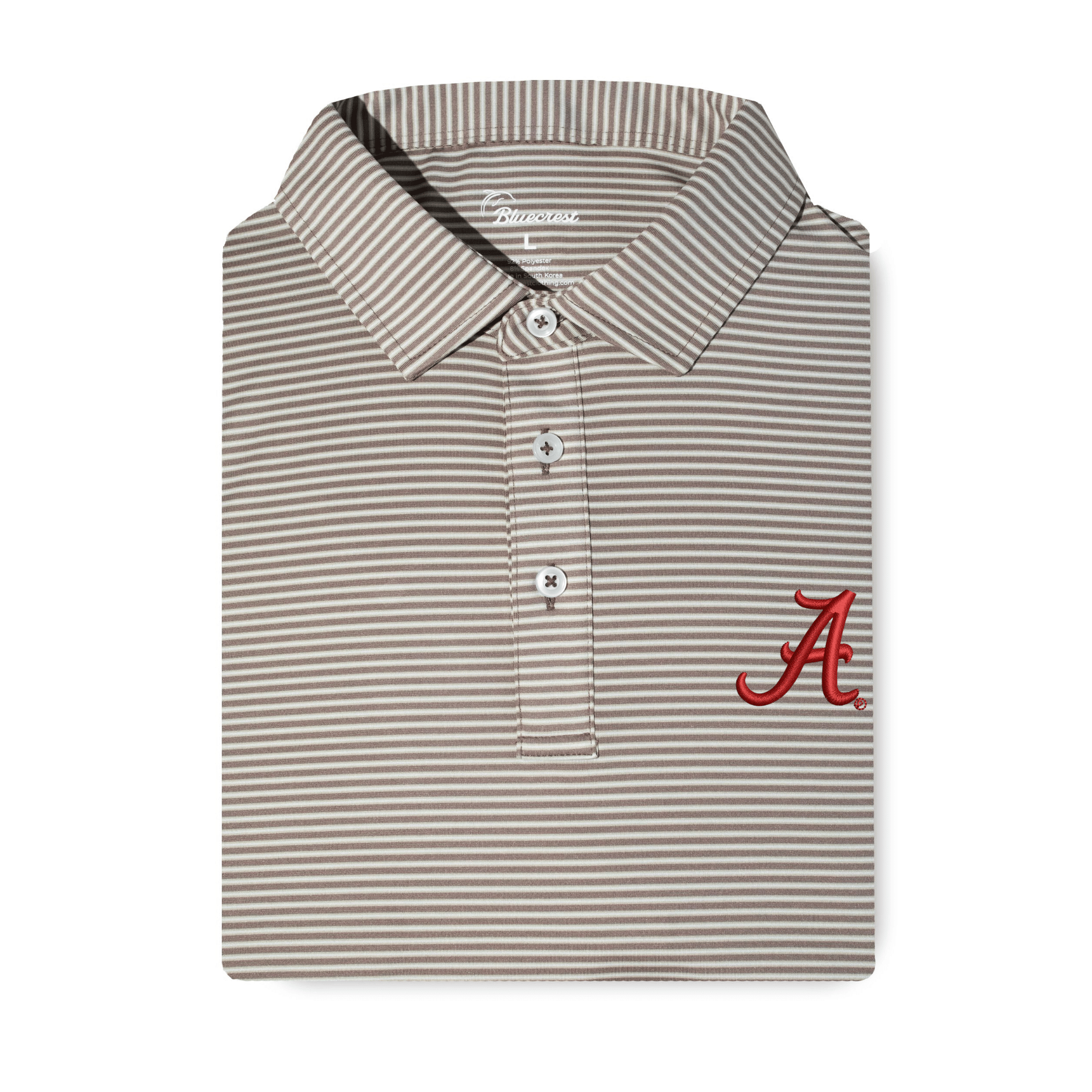The Graduate Stripe Performance Polo - Alabama