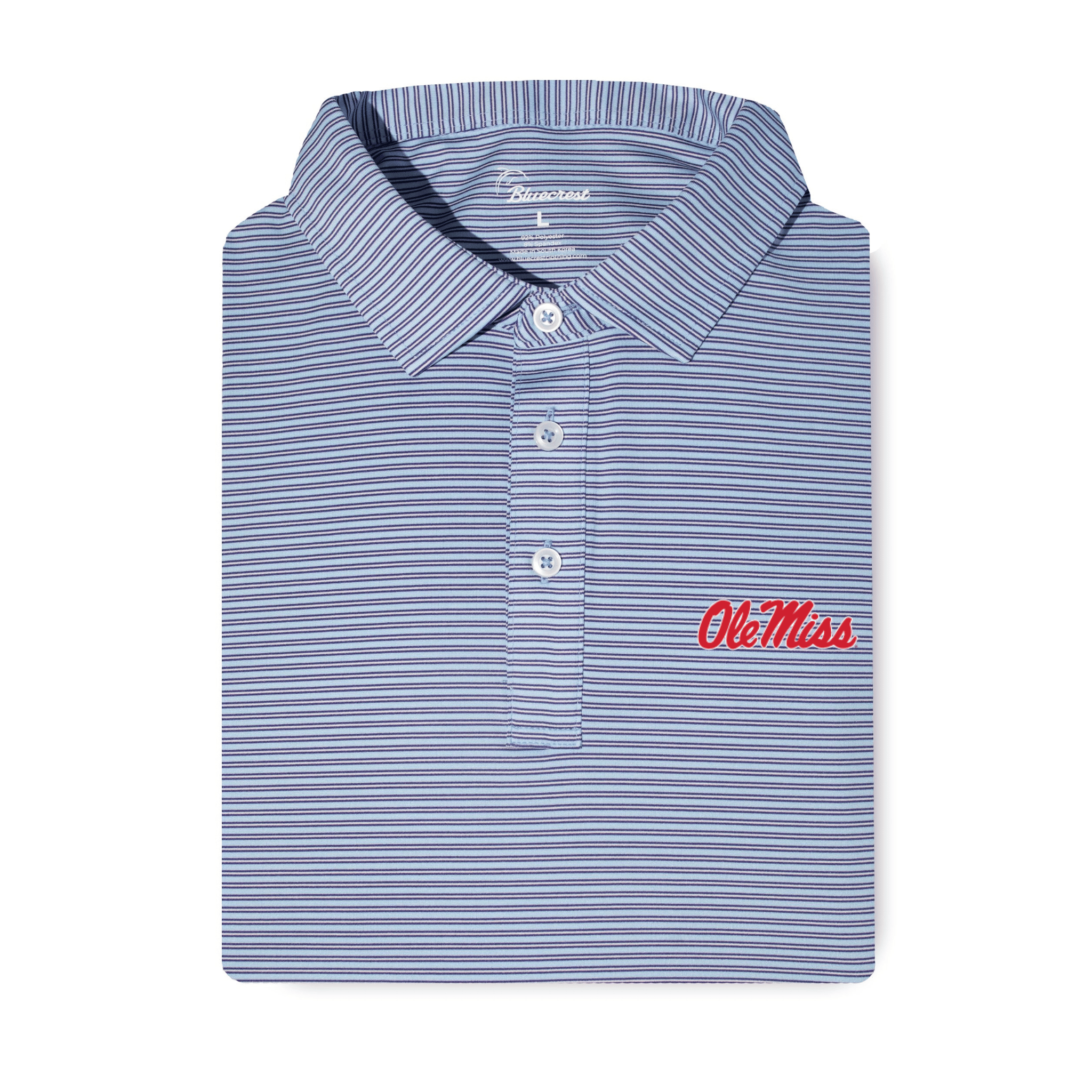 The Graduate Stripe Performance Polo - Ole Miss