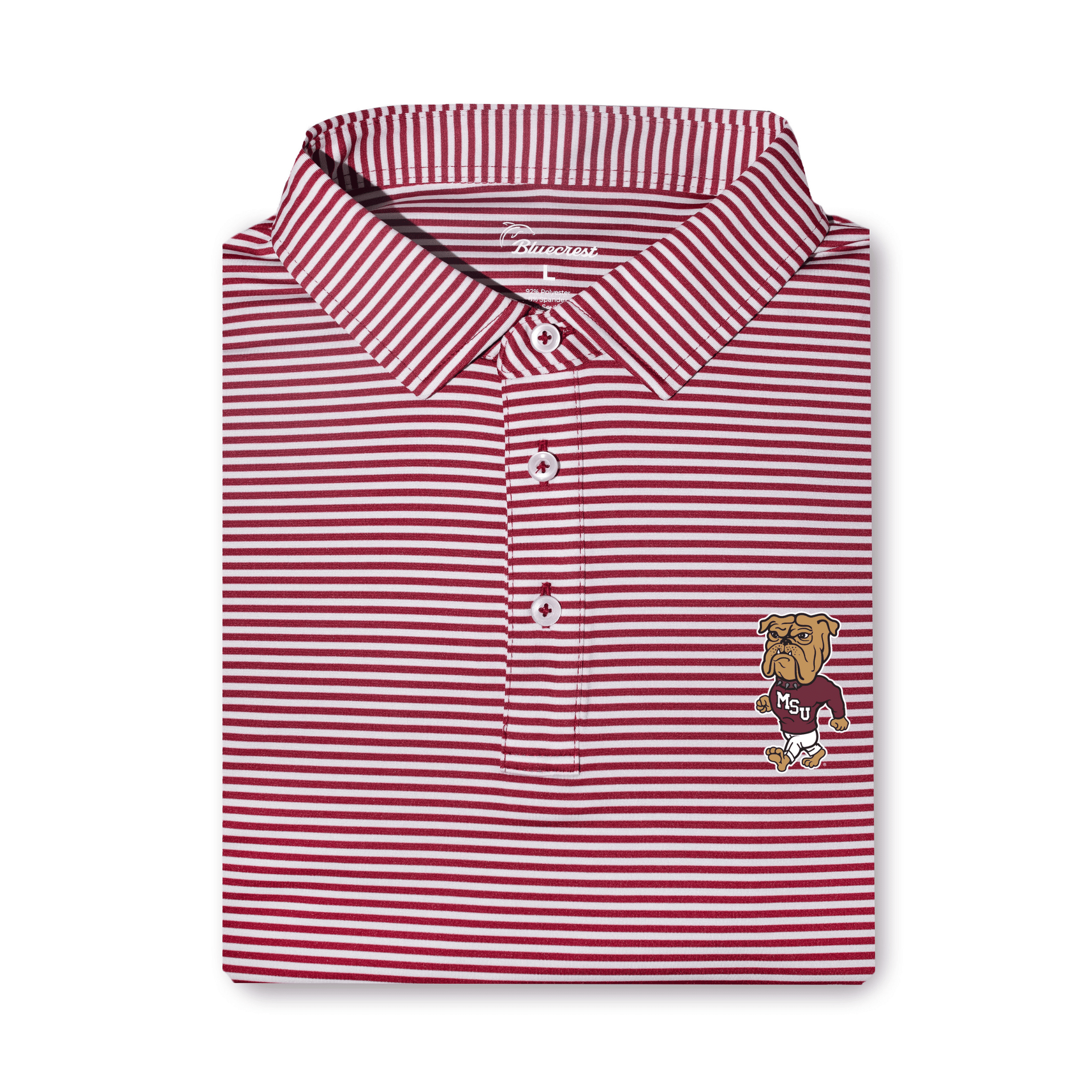 University Stripe Performance Polo - Mississippi State Vintage